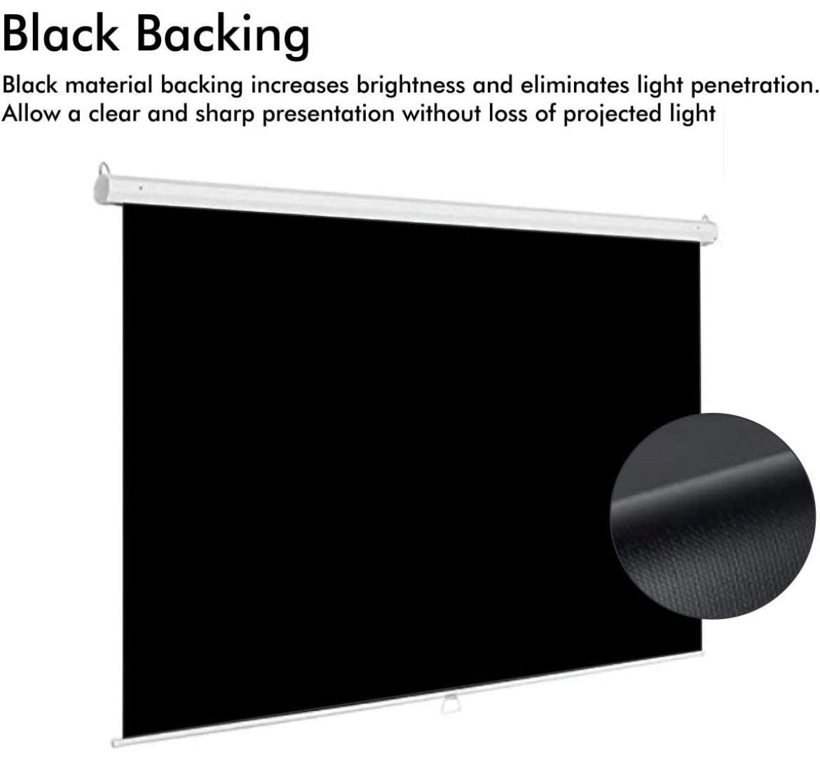 Inlight Wall Type Projector Screen - (4:3 Format) Supports Ultra HD-3D-4K comes with NO AUTOLOCK mechanism.