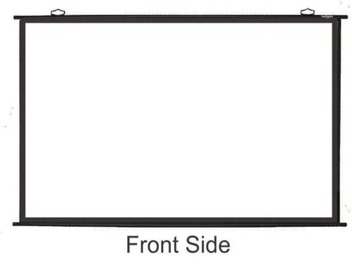 Inlight MapType Projector Screen (16:9 Format) - Supports Ultra HD-3D-4K.