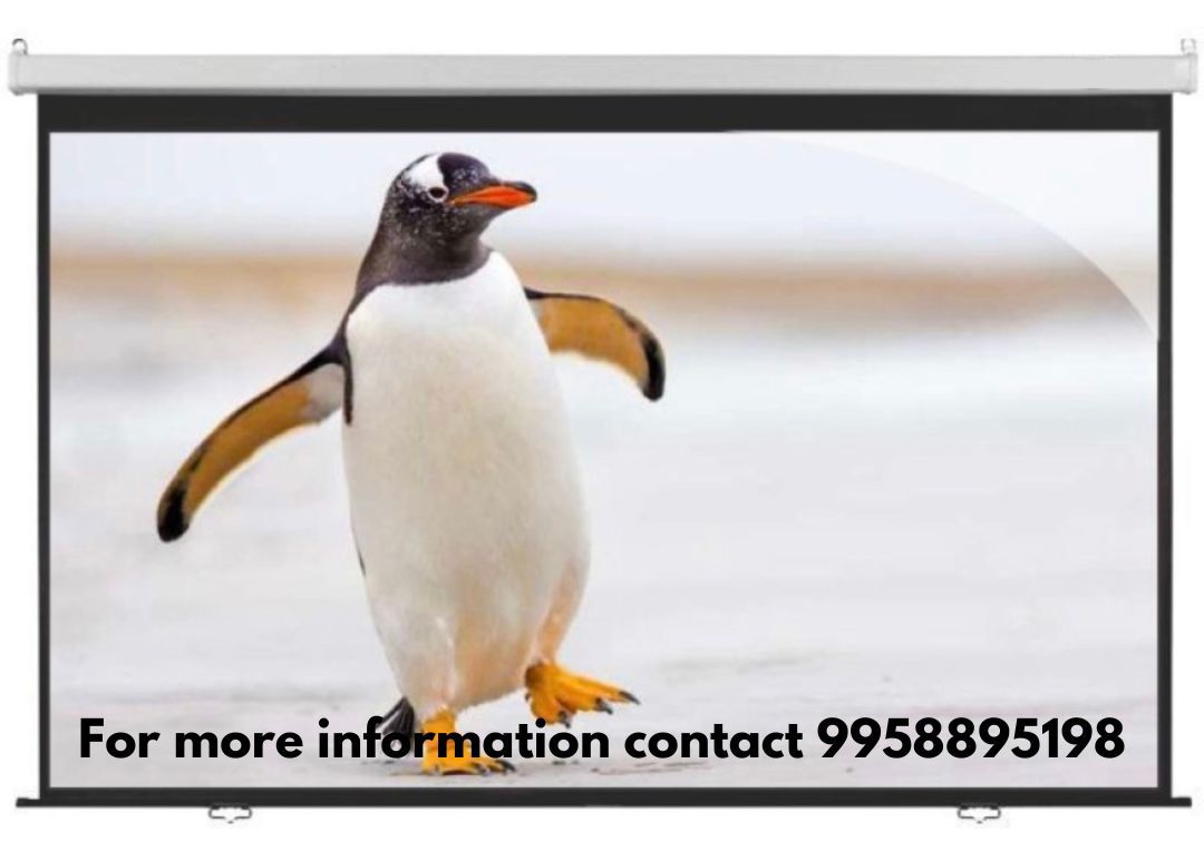 Inlight Wall Type Projector Screen - (4:3 Format) Supports Ultra HD-3D-4K comes with NO AUTOLOCK mechanism.