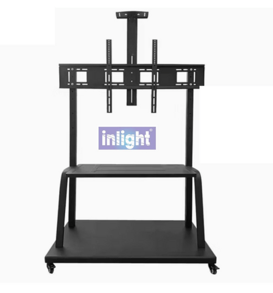 Inlight Rolling/Mobile TV Cart with Wheels for 60-100 Inch LCD LED 4K Flat Screen TVs.