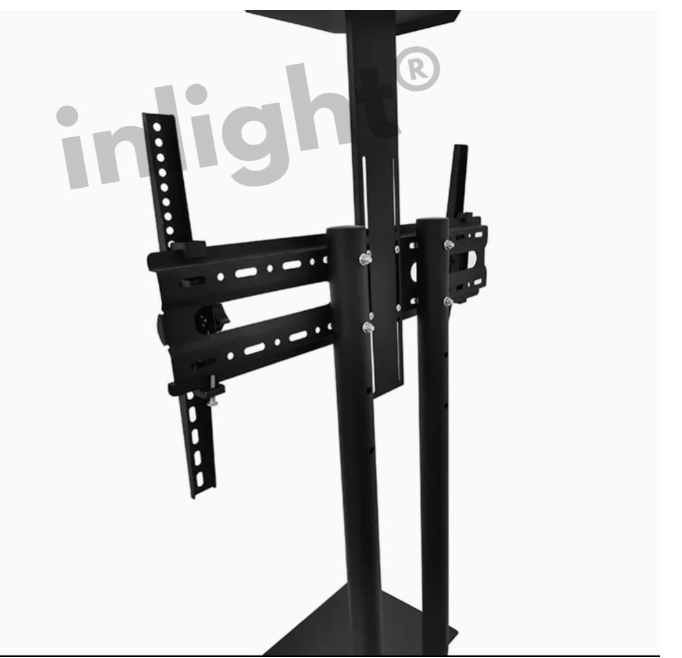 Inlight Rolling/Mobile TV Cart with Wheels for 32"-65" Inch LCD LED 4K Flat Screen TVs.