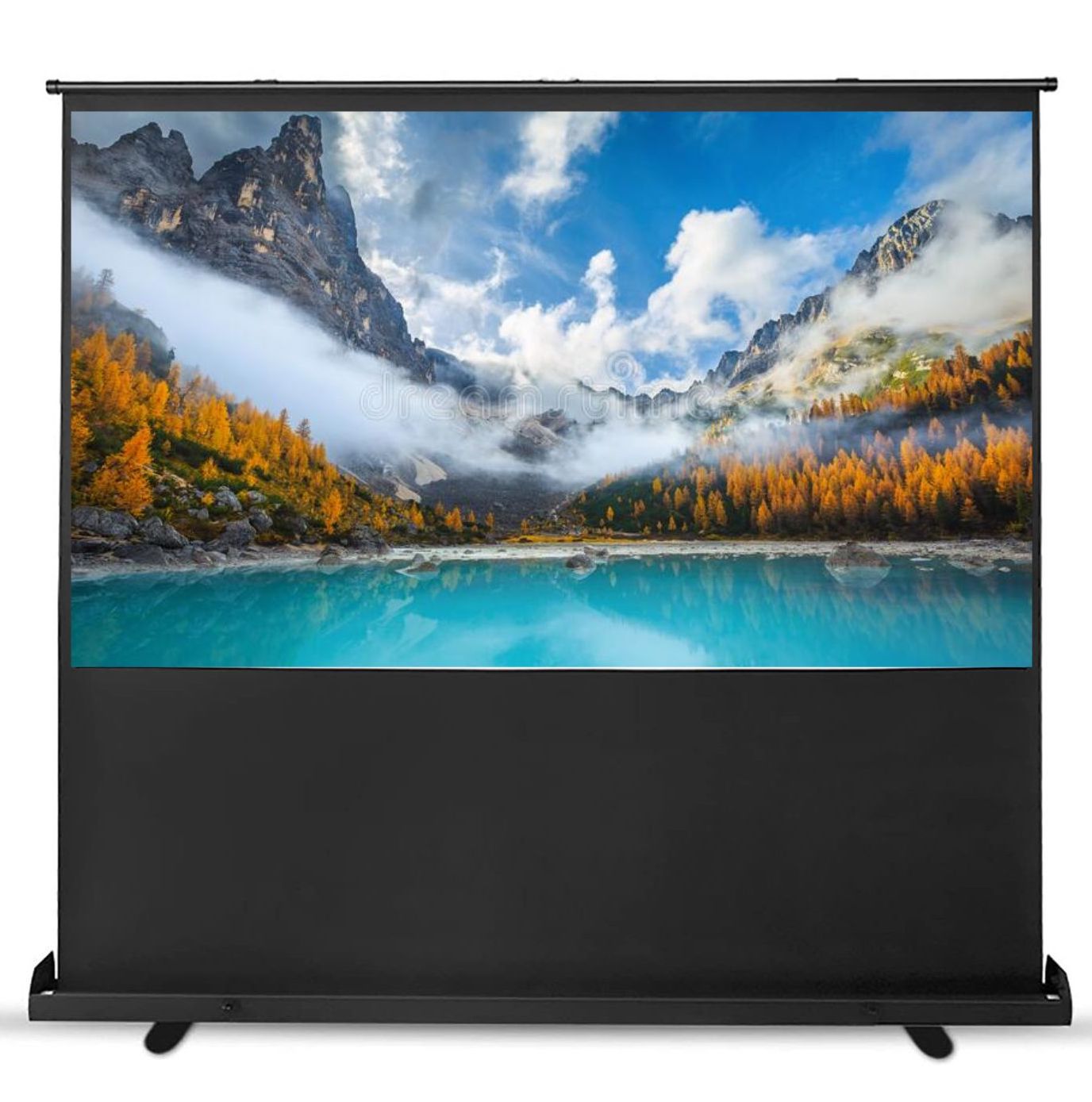 Inlight Manual Floor Rising Screens (16:9 Format) - Supports 1080P-UHD-3D-4K.